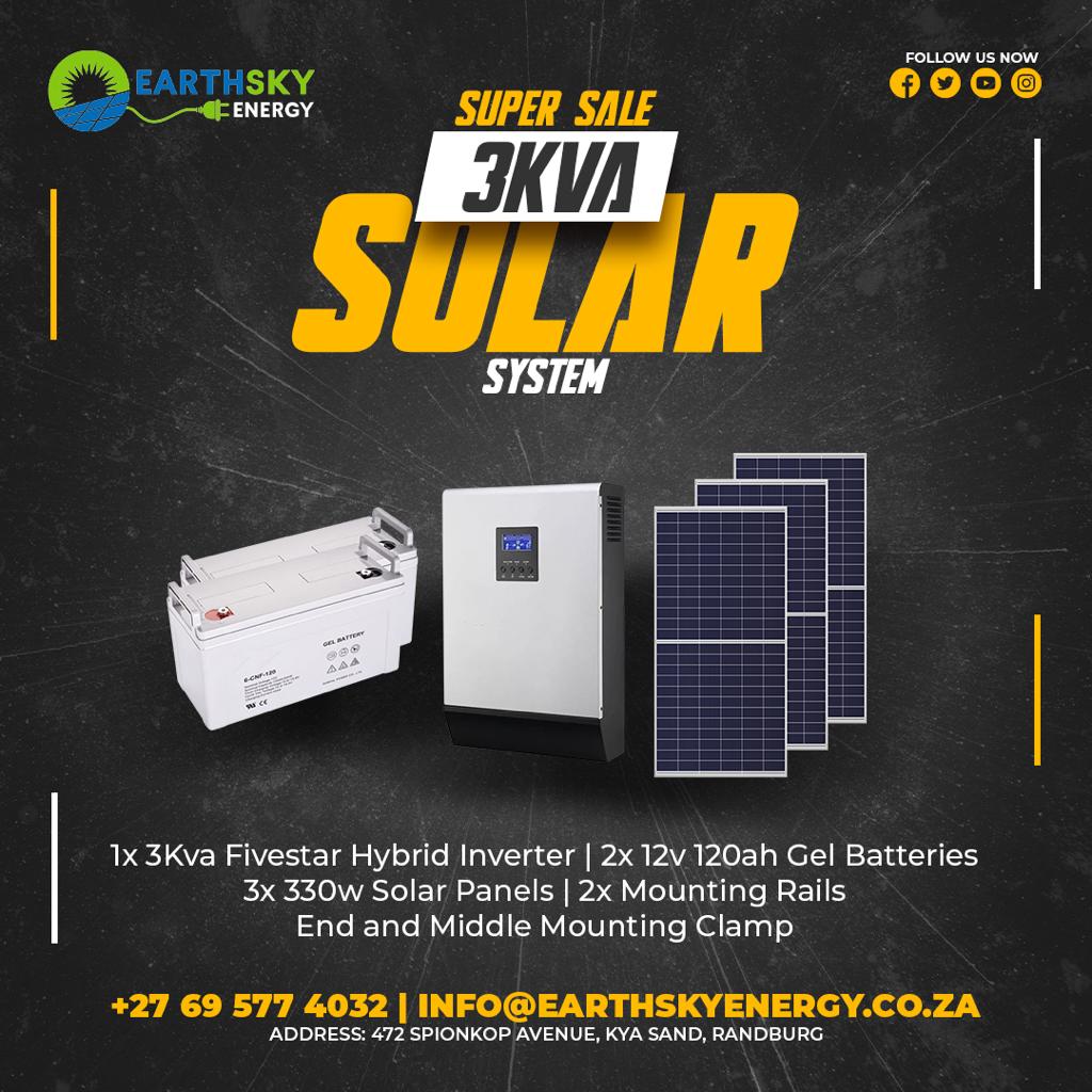 3KVA SOLAR SYSTEM – EarthSky Energy